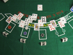 Dealer with an ace.