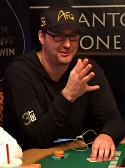 Phil Hellmuth at the 2016 Little One for One Drop No Limit tournament.