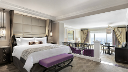 The luxury suite is one of the many rooms bookable via Facebook.