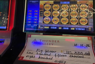 Thunder Valley Casino awards $115,880 win