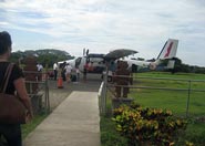 The microscopic plane to Tamarindo