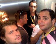 Stuck in the elevator